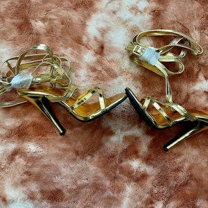 Gold Gladiator High Heels